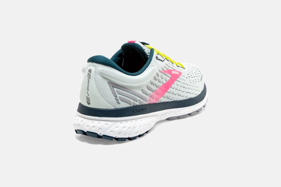 Brooks Ghost 13 Road Running Shoes - Womens - Grey/Pink - UE0852416